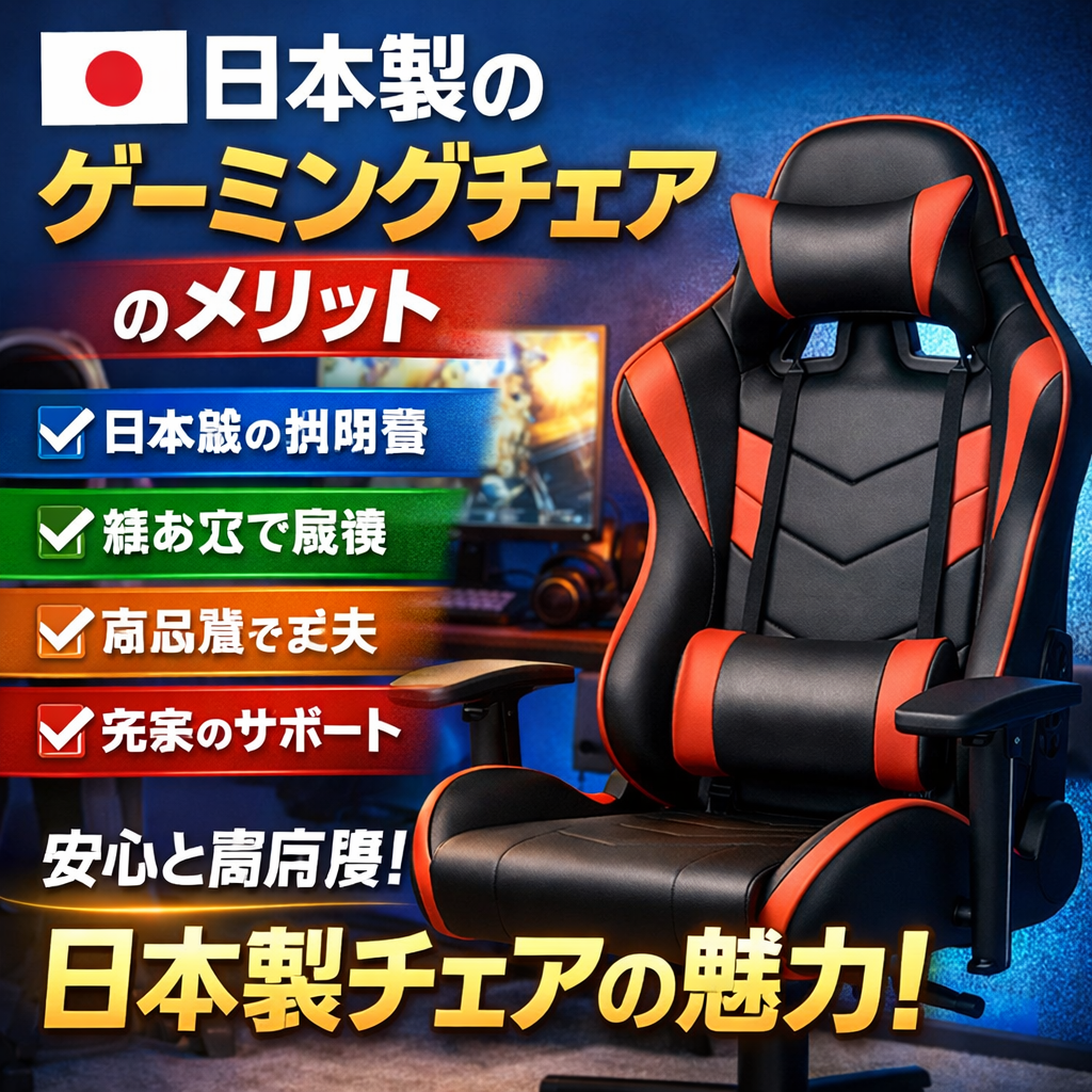 2026年最新】日本製ゲーミングチェアおすすめ18選｜国産メーカー比較 