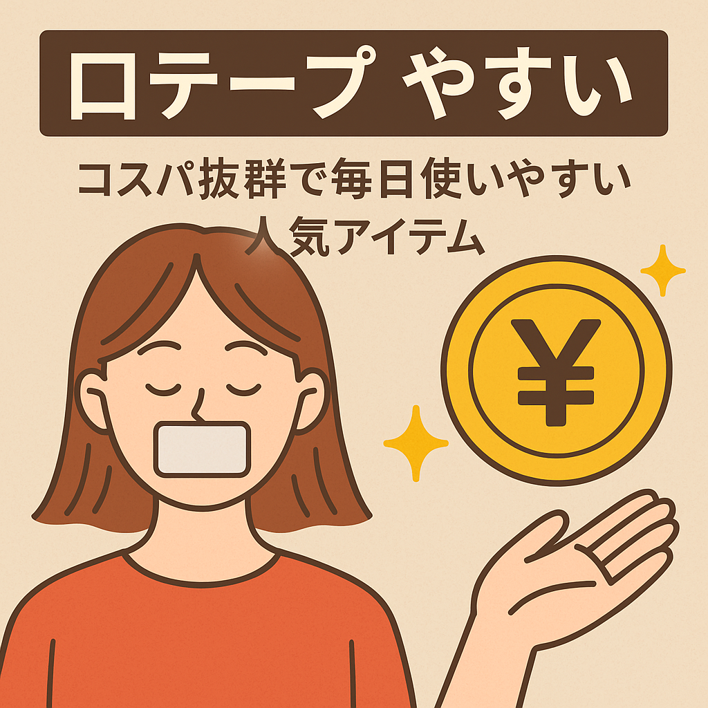 【口テープ やすい】コスパ抜群で毎日使いやすい人気アイテムおすすめ18選 | 商品紹介専門メディア|あきらめない