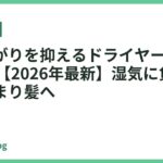 髪の広がりを抑えるドライヤーおすすめ18選【2026年最新】湿気に負けないまとまり髪へ