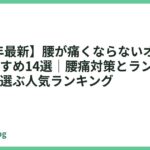 【2026年最新】腰が痛くならないオフィスチェアおすすめ14選｜腰痛対策とランバーサポートで選ぶ人気ランキング